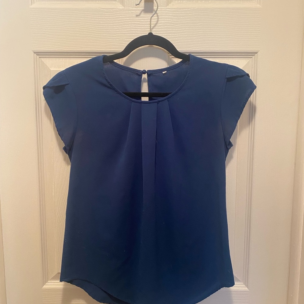 Elegant Blue Women's Top